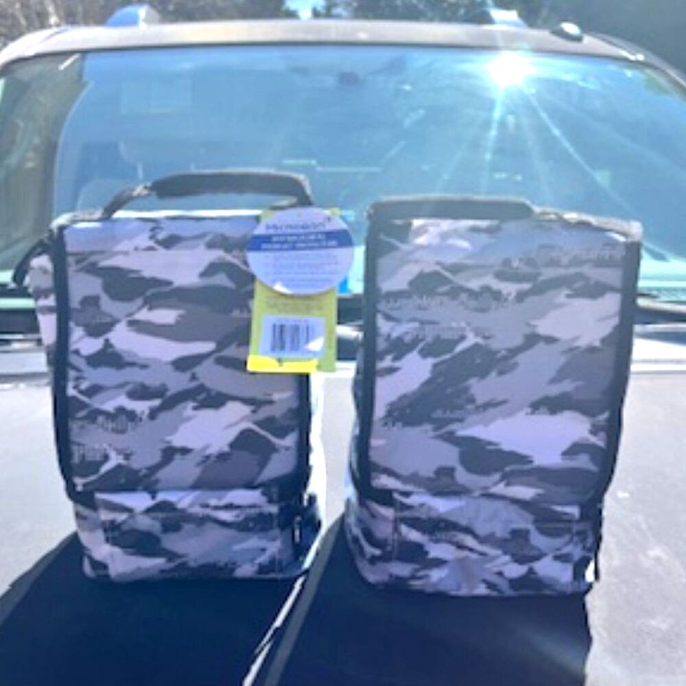 {2} Compartment Thermal Insulated Artic Zone Lunch Bags w/ Padded Handle {2} Pcs